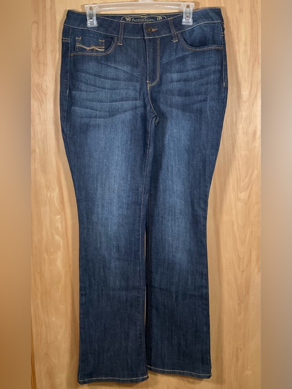 Faded Glory dark wash bootcut denim jeans - EUC